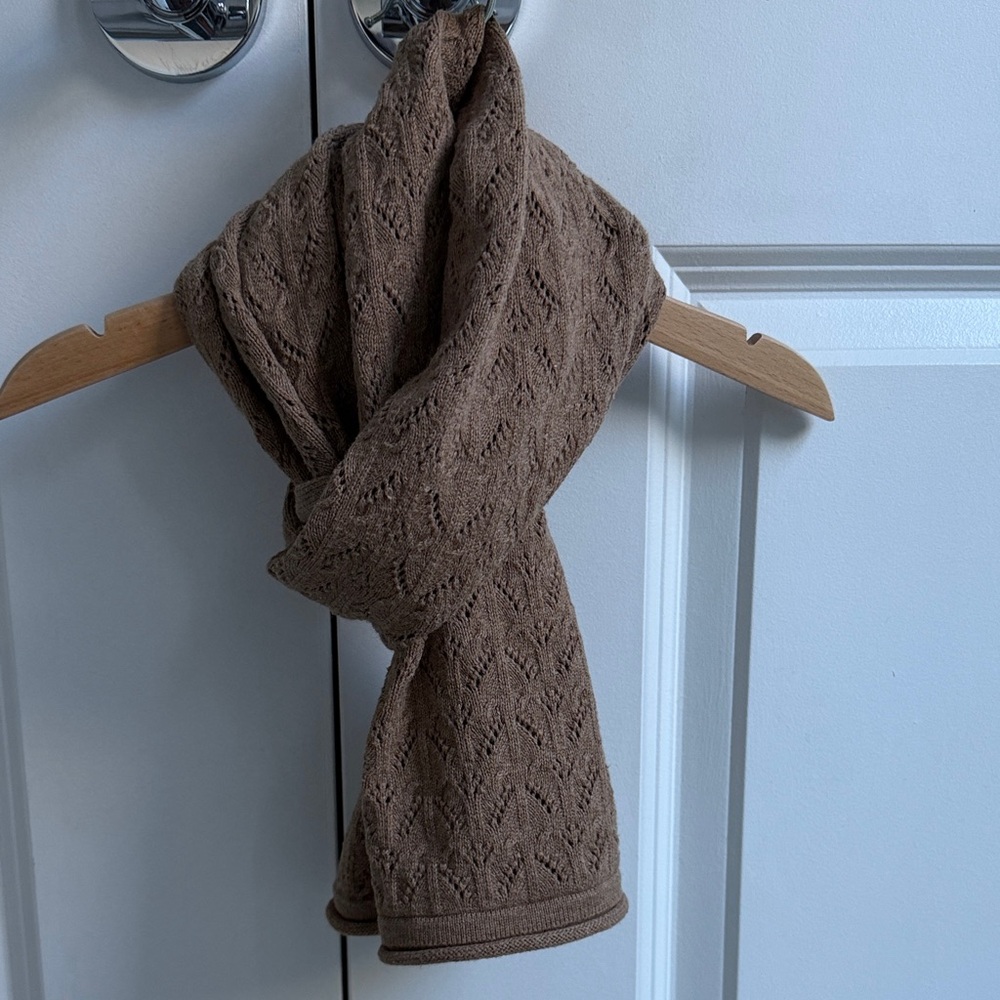 Jamie Kay Taupe Knit Scarf